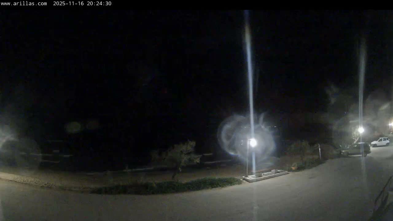 Corfu, Paralia Arillas Beach Live Cam - Arillas Agiou Georgiou, North Corfu (Vóreia Kérkyra), Corfu (Kérkyra), Ionian Islands (Periféreia Ioníon Níson), Greece