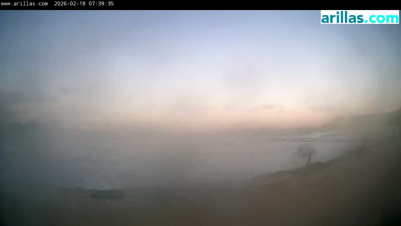 Corfu, Paralia Arillas Beach Live Cam - Arillas Agiou Georgiou, North Corfu (Vóreia Kérkyra), Corfu (Kérkyra), Ionian Islands (Periféreia Ioníon Níson), Greece