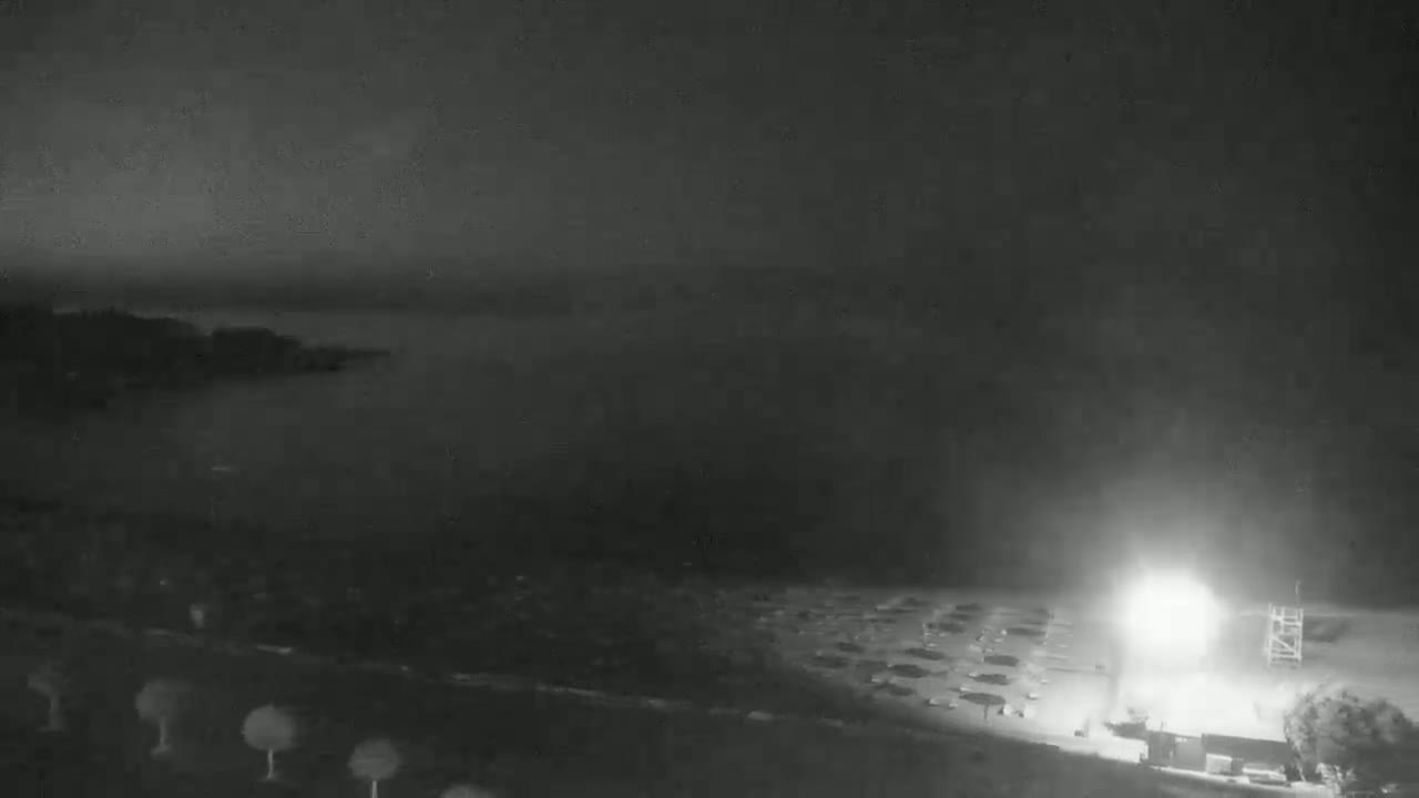 Rhodes, Paralia Faliraki Beach Northeast End Live Cam - Ammoudes, Rhodes (Ródos), Dodacanese,  South Aegean (Periféreia Notíou Aigaíou), Greece