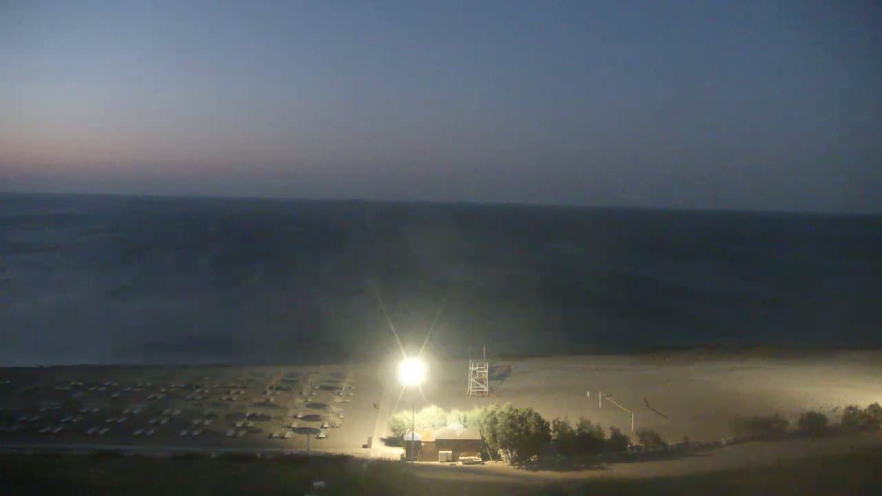 Rhodes, Paralia Faliraki Beach Northeast End Live Cam - Ammoudes, Rhodes (Ródos), Dodacanese,  South Aegean (Periféreia Notíou Aigaíou), Greece