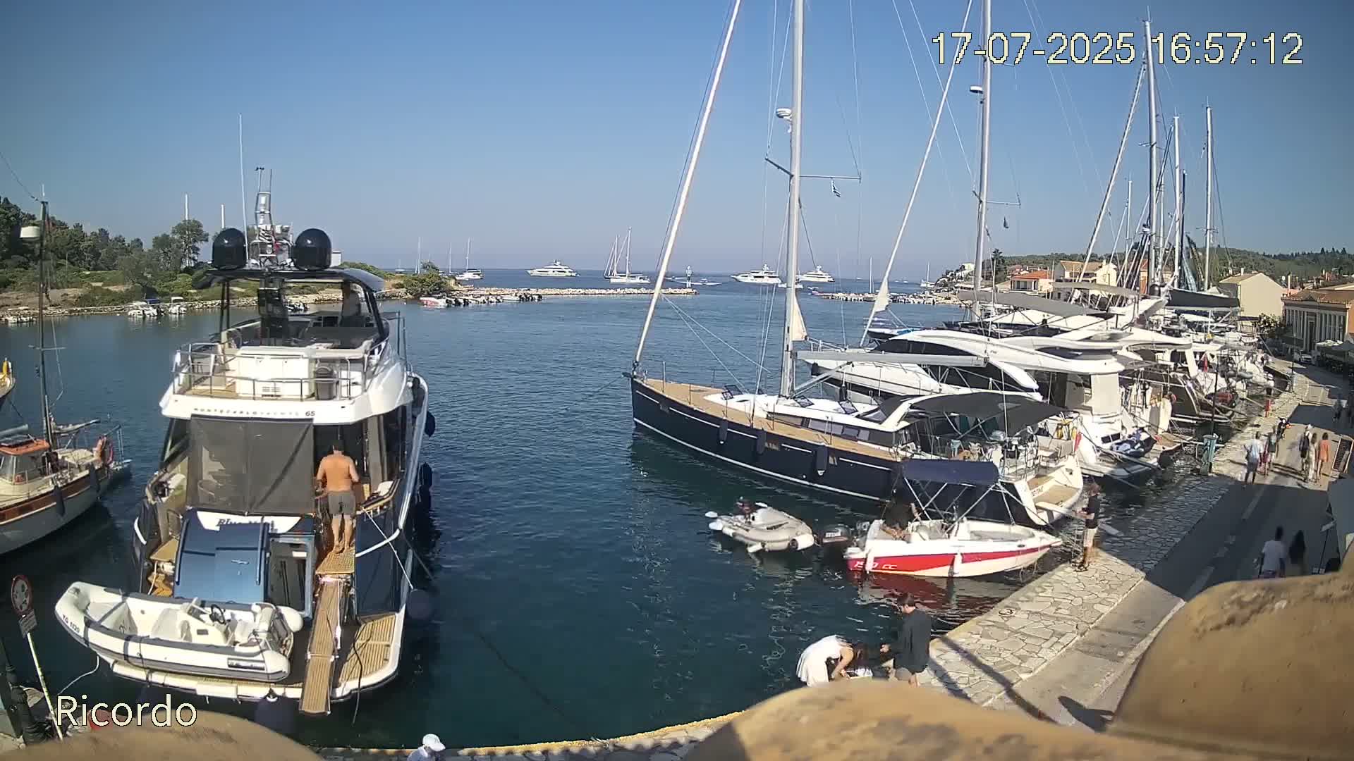 Paxos, Gaios Marina Live Cam - Gaios,Paxos (Paxoí), Ionian Islands (Periféreia Ioníon Níson), Greece