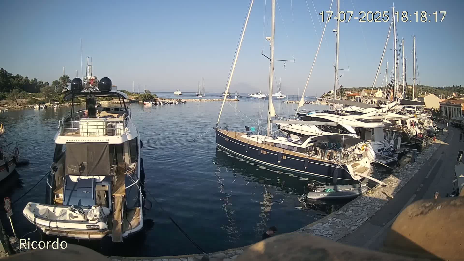 Paxos, Gaios Marina Live Cam - Gaios,Paxos (Paxoí), Ionian Islands (Periféreia Ioníon Níson), Greece