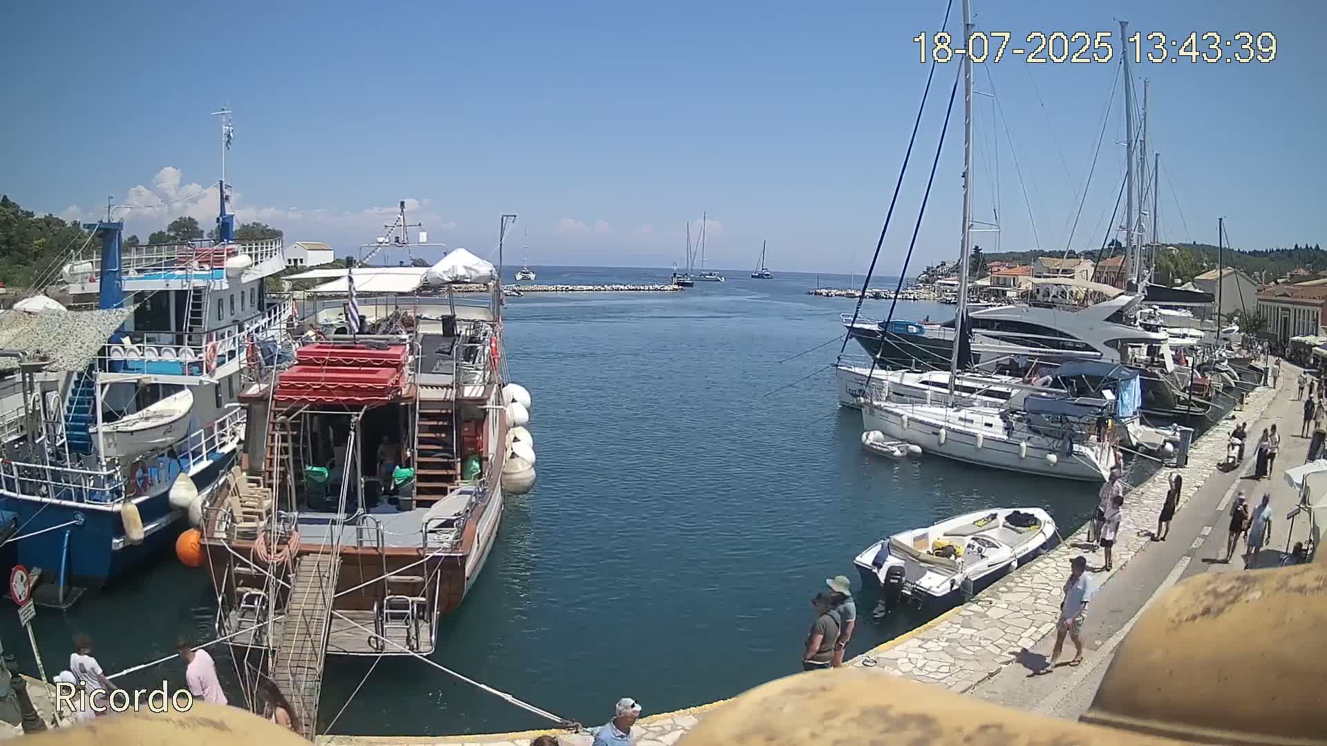 Paxos, Gaios Marina Live Cam - Gaios,Paxos (Paxoí), Ionian Islands (Periféreia Ioníon Níson), Greece