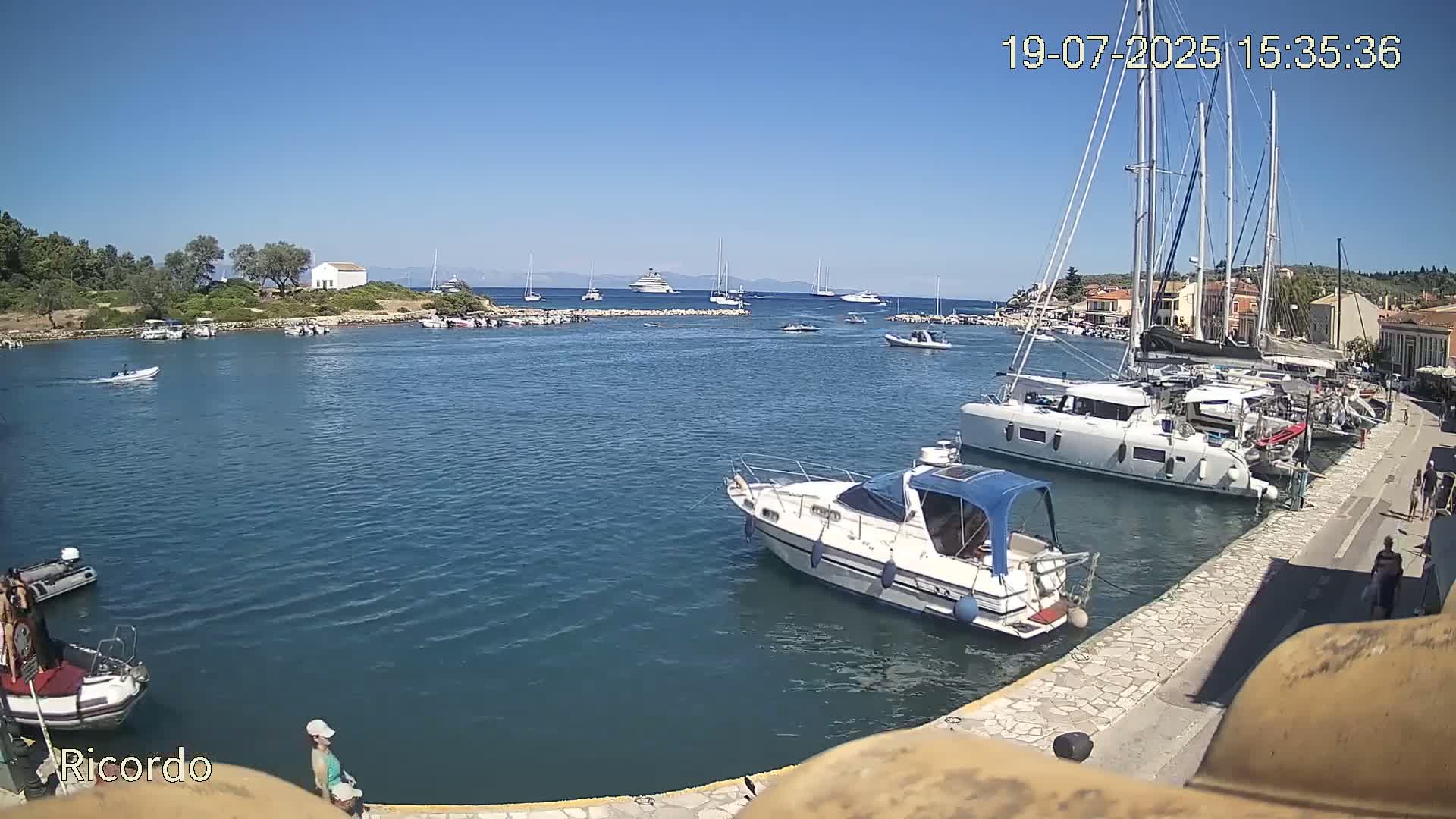 Paxos, Gaios Marina Live Cam - Gaios,Paxos (Paxoí), Ionian Islands (Periféreia Ioníon Níson), Greece
