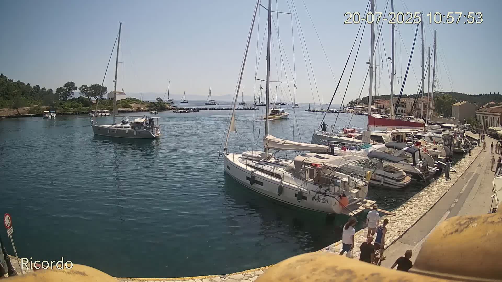Paxos, Gaios Marina Live Cam - Gaios,Paxos (Paxoí), Ionian Islands (Periféreia Ioníon Níson), Greece