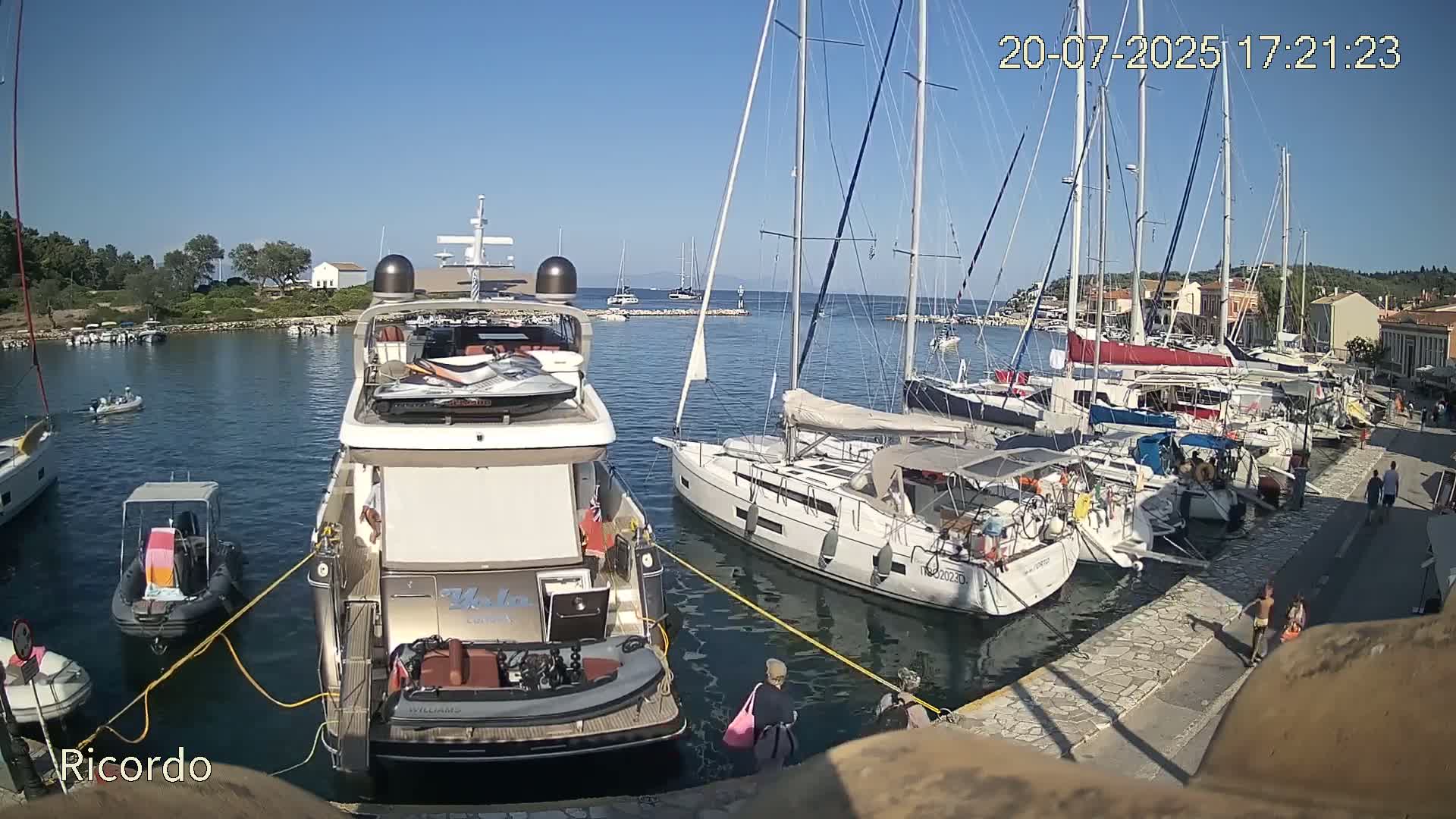 Paxos, Gaios Marina Live Cam - Gaios,Paxos (Paxoí), Ionian Islands (Periféreia Ioníon Níson), Greece