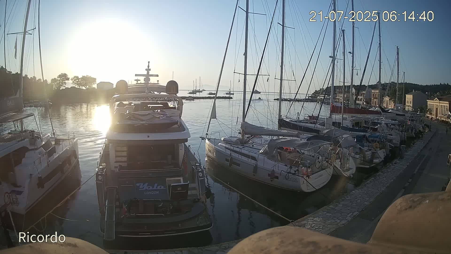 Paxos, Gaios Marina Live Cam - Gaios,Paxos (Paxoí), Ionian Islands (Periféreia Ioníon Níson), Greece