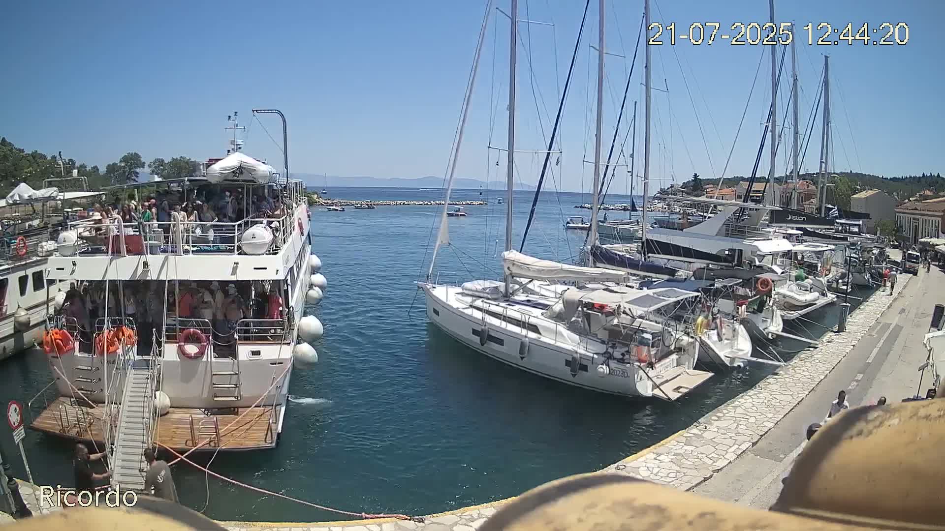 Paxos, Gaios Marina Live Cam - Gaios,Paxos (Paxoí), Ionian Islands (Periféreia Ioníon Níson), Greece
