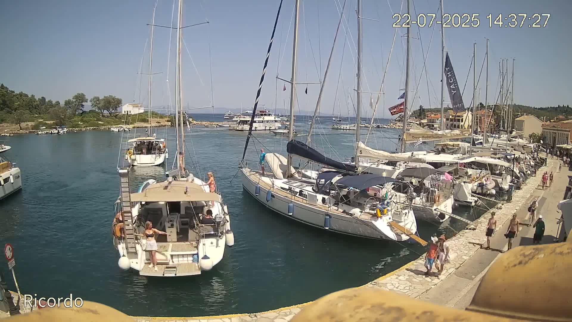 Paxos, Gaios Marina Live Cam - Gaios,Paxos (Paxoí), Ionian Islands (Periféreia Ioníon Níson), Greece