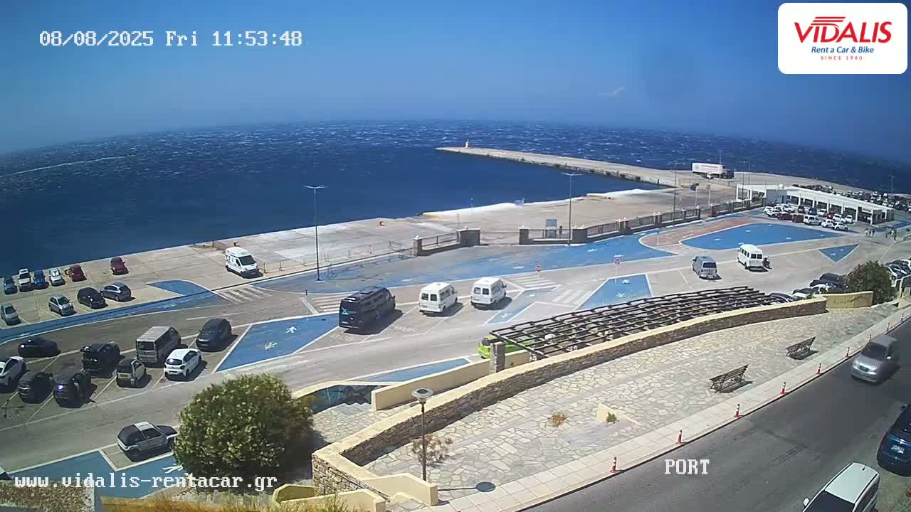Tinos Port Live Cam - Tinos, Cyclades, South Aegean (Periféreia Notíou Aigaíou), Greece
