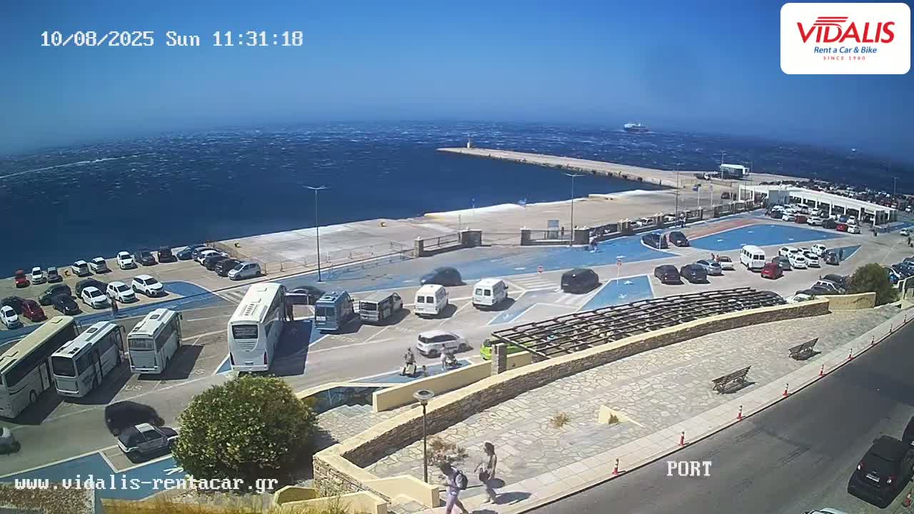 Tinos Port Live Cam - Tinos, Cyclades, South Aegean (Periféreia Notíou Aigaíou), Greece