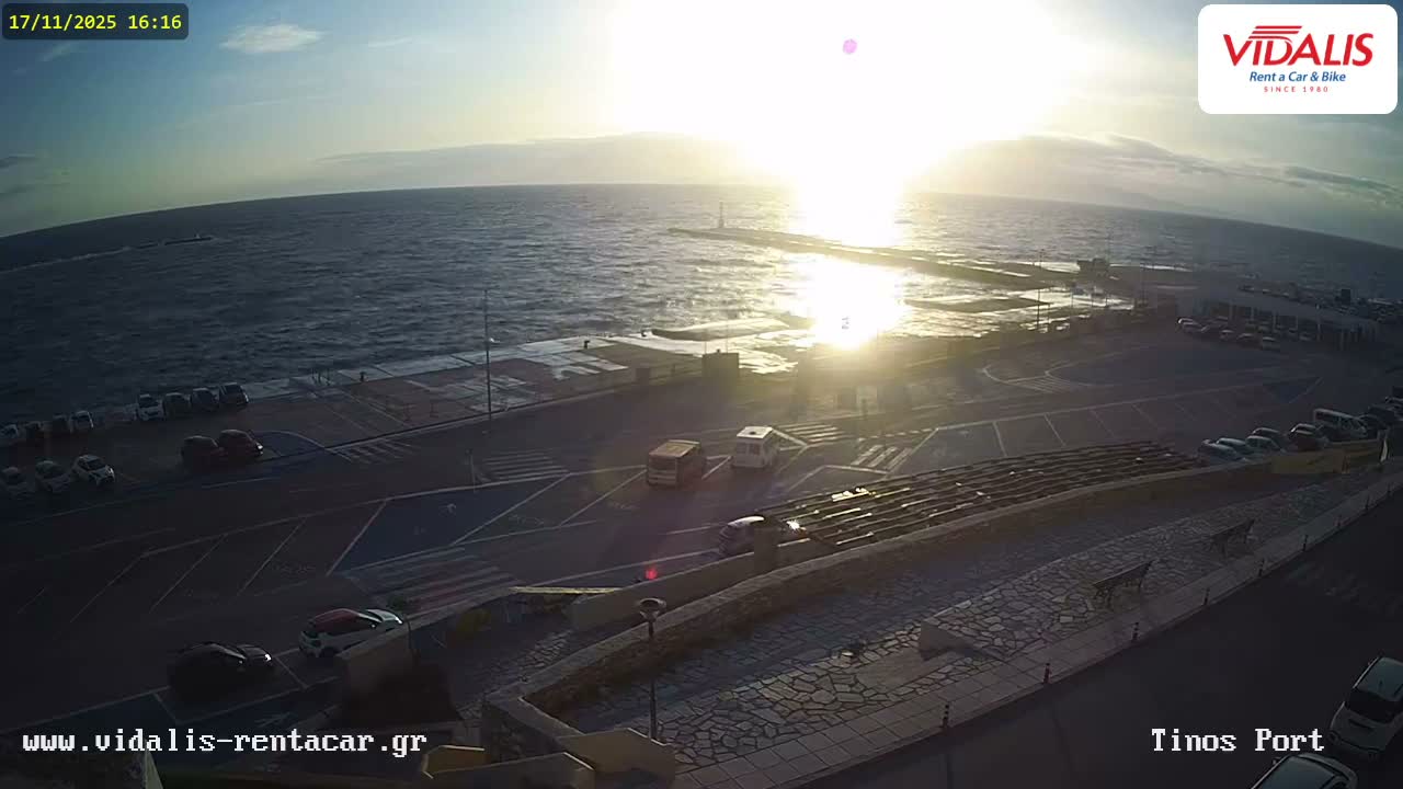 Tinos Port Live Cam - Tinos, Cyclades, South Aegean (Periféreia Notíou Aigaíou), Greece