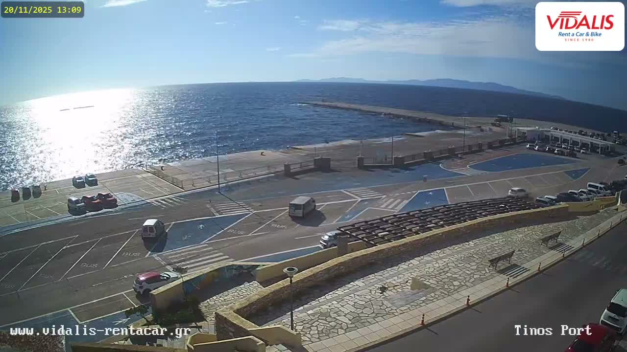 Tinos Port Live Cam - Tinos, Cyclades, South Aegean (Periféreia Notíou Aigaíou), Greece