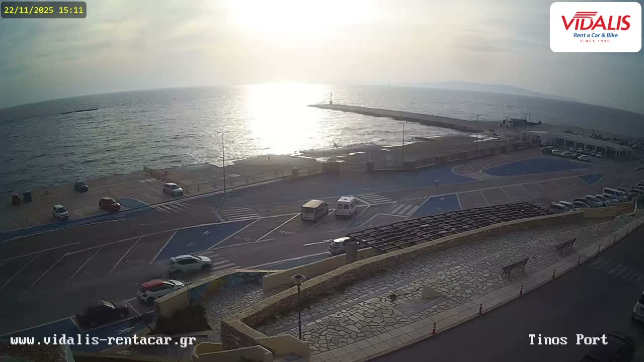 Tinos Port Live Cam - Tinos, Cyclades, South Aegean (Periféreia Notíou Aigaíou), Greece