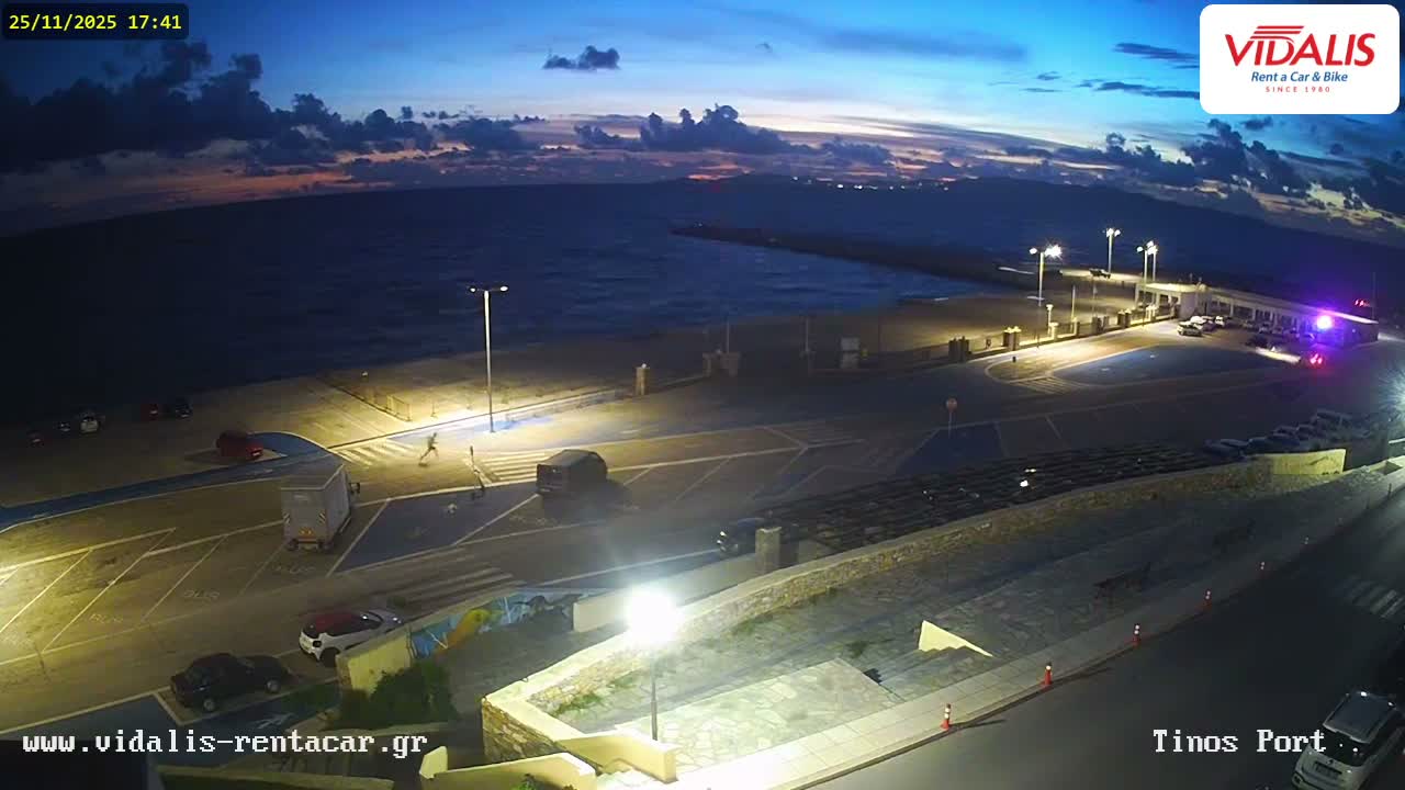 Tinos Port Live Cam - Tinos, Cyclades, South Aegean (Periféreia Notíou Aigaíou), Greece