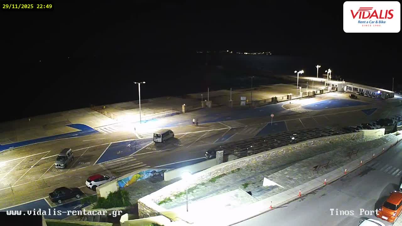 Tinos Port Live Cam - Tinos, Cyclades, South Aegean (Periféreia Notíou Aigaíou), Greece