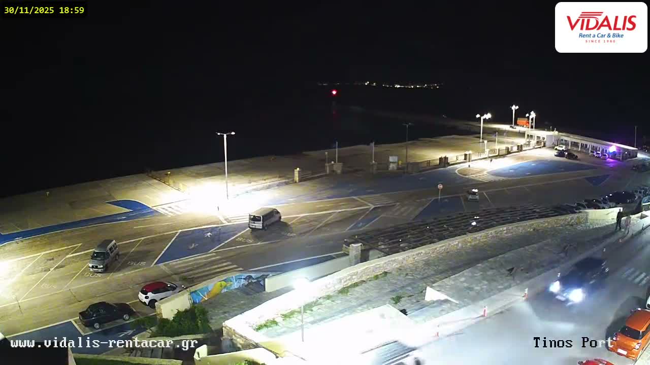 Tinos Port Live Cam - Tinos, Cyclades, South Aegean (Periféreia Notíou Aigaíou), Greece
