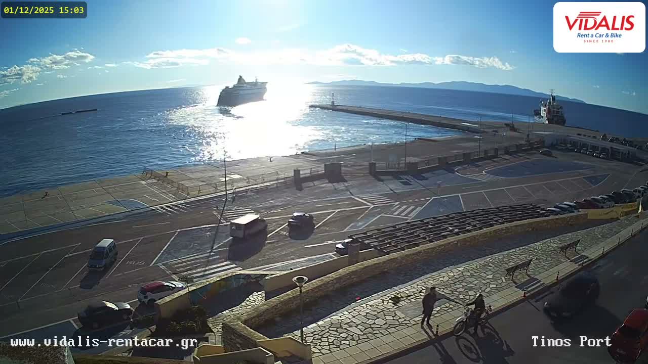 Tinos Port Live Cam - Tinos, Cyclades, South Aegean (Periféreia Notíou Aigaíou), Greece