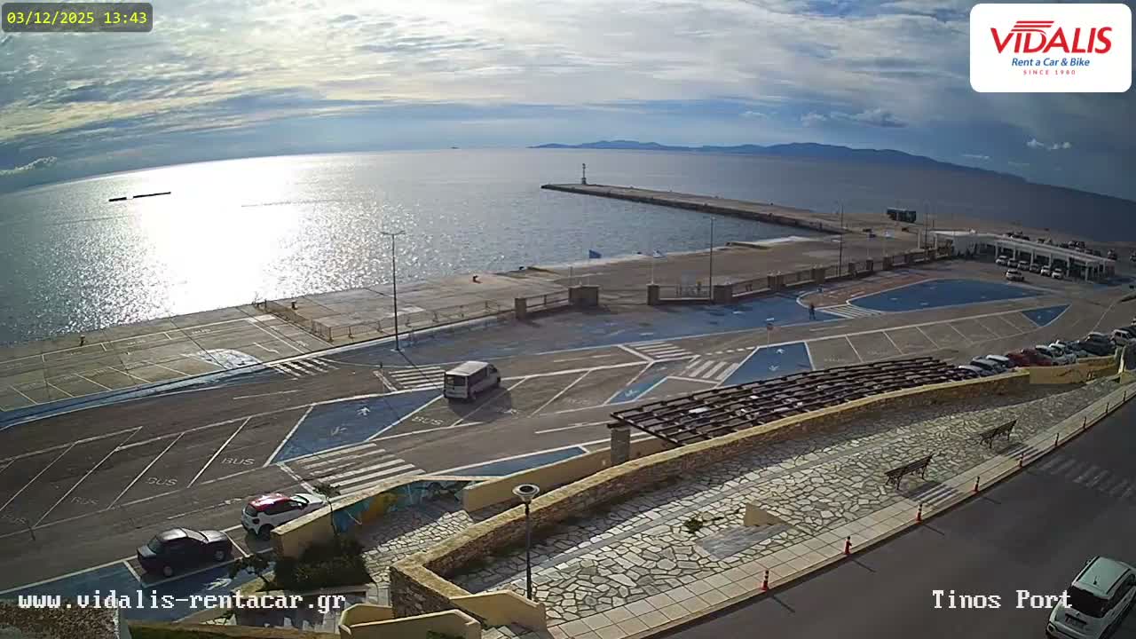Tinos Port Live Cam - Tinos, Cyclades, South Aegean (Periféreia Notíou Aigaíou), Greece