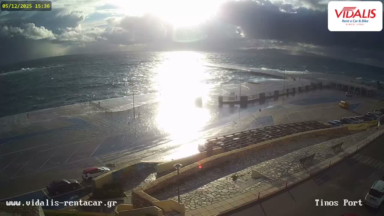 Tinos Port Live Cam - Tinos, Cyclades, South Aegean (Periféreia Notíou Aigaíou), Greece