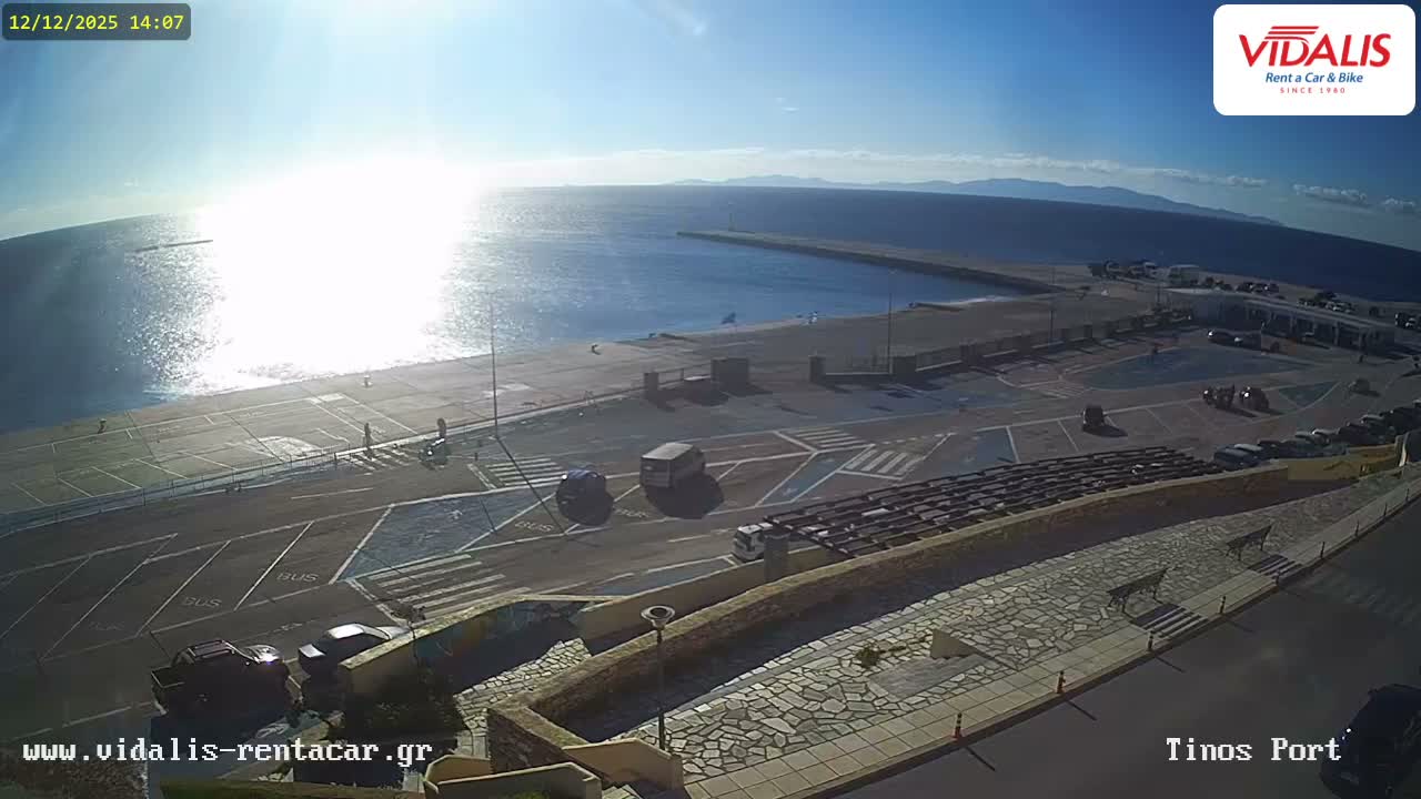 Tinos Port Live Cam - Tinos, Cyclades, South Aegean (Periféreia Notíou Aigaíou), Greece