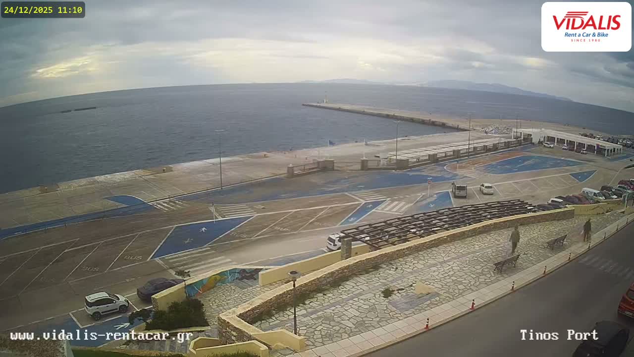 Tinos Port Live Cam - Tinos, Cyclades, South Aegean (Periféreia Notíou Aigaíou), Greece