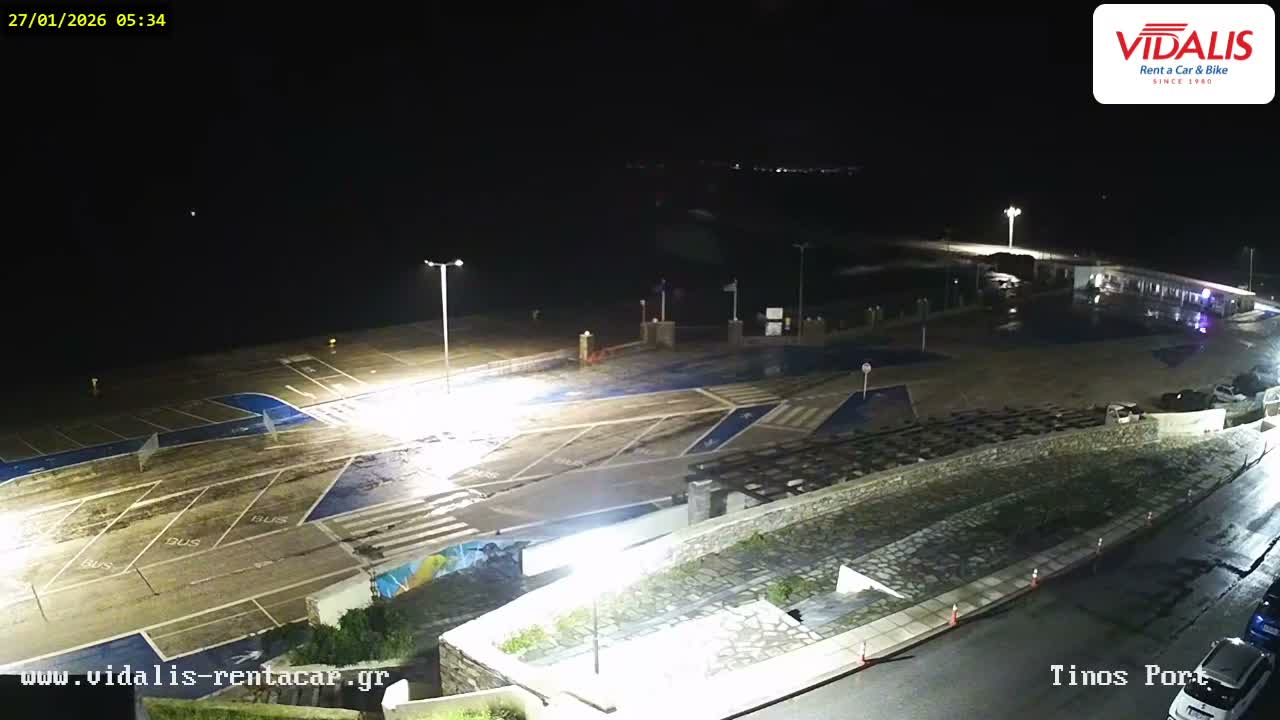 Tinos Port Live Cam - Tinos, Cyclades, South Aegean (Periféreia Notíou Aigaíou), Greece