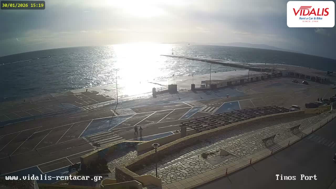 Tinos Port Live Cam - Tinos, Cyclades, South Aegean (Periféreia Notíou Aigaíou), Greece