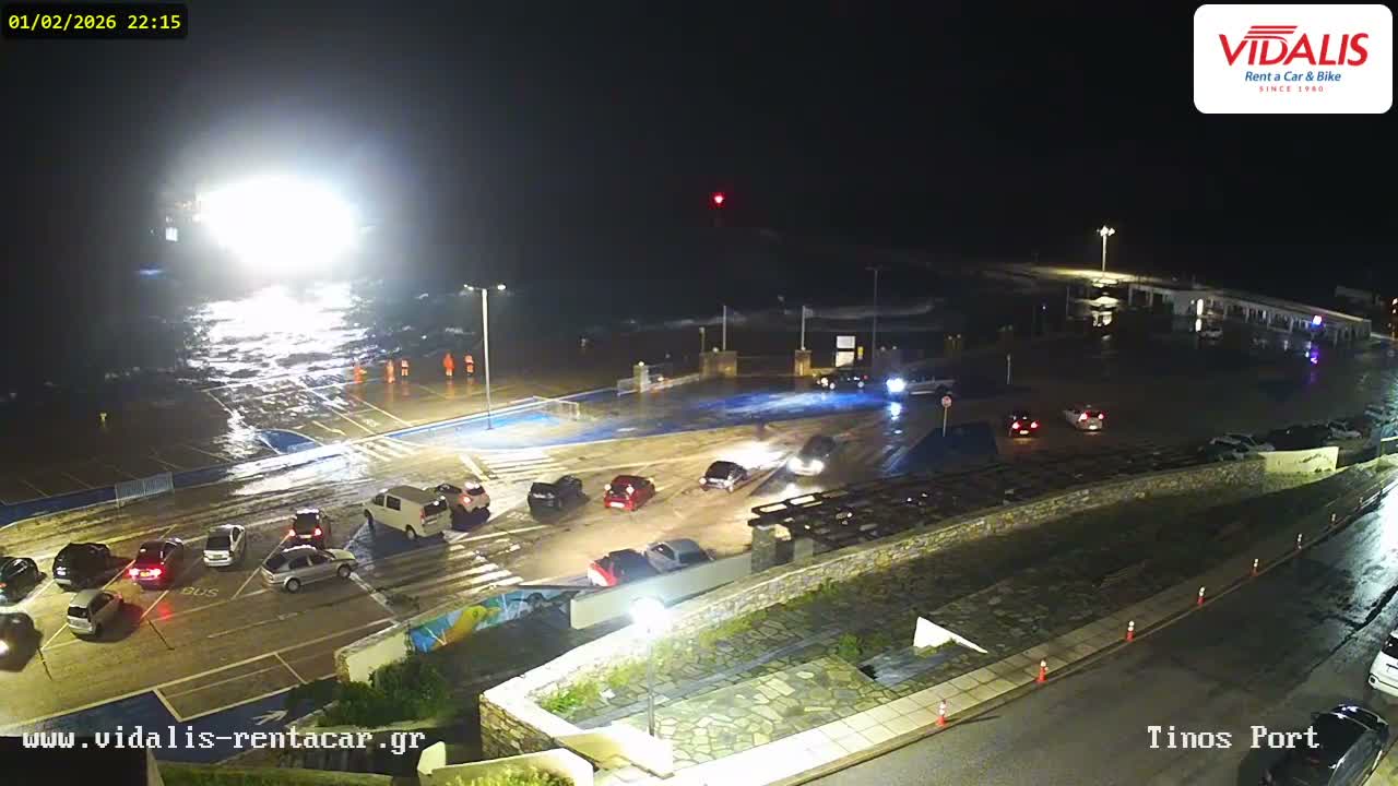 Tinos Port Live Cam - Tinos, Cyclades, South Aegean (Periféreia Notíou Aigaíou), Greece