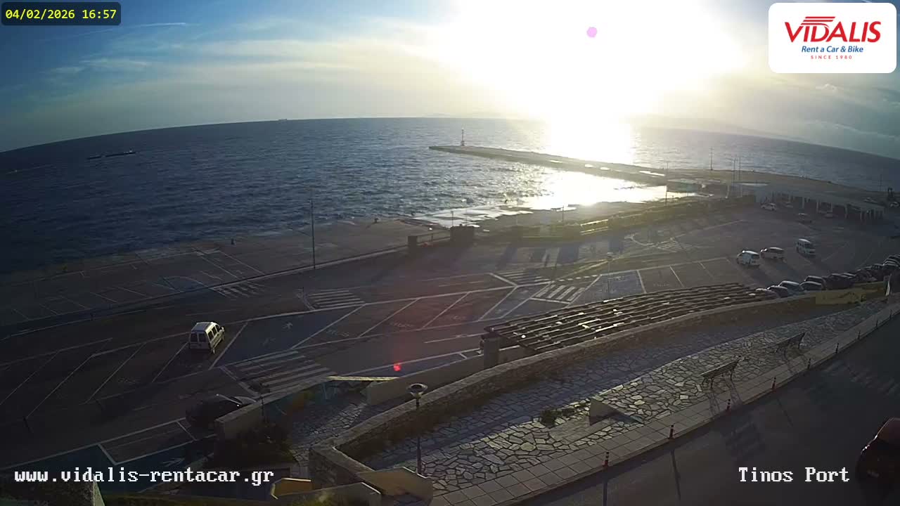 Tinos Port Live Cam - Tinos, Cyclades, South Aegean (Periféreia Notíou Aigaíou), Greece