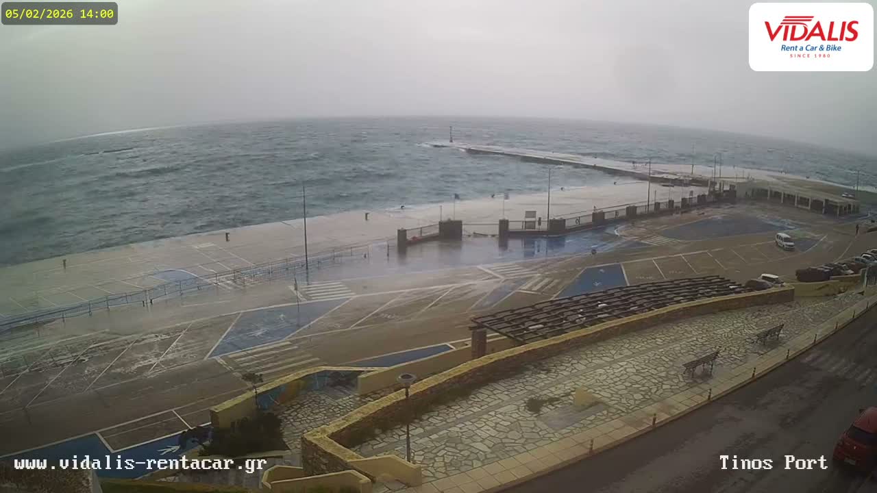 Tinos Port Live Cam - Tinos, Cyclades, South Aegean (Periféreia Notíou Aigaíou), Greece