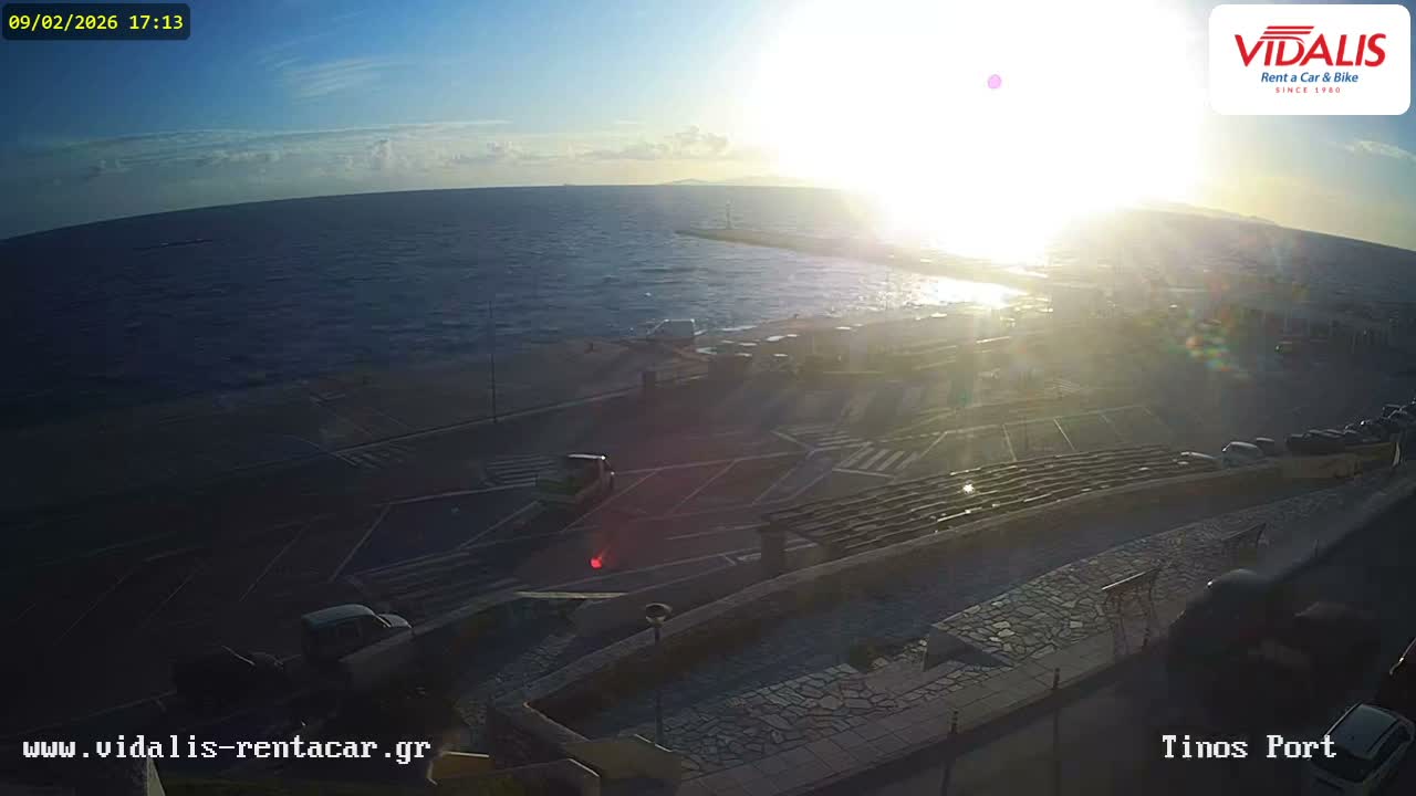 Tinos Port Live Cam - Tinos, Cyclades, South Aegean (Periféreia Notíou Aigaíou), Greece