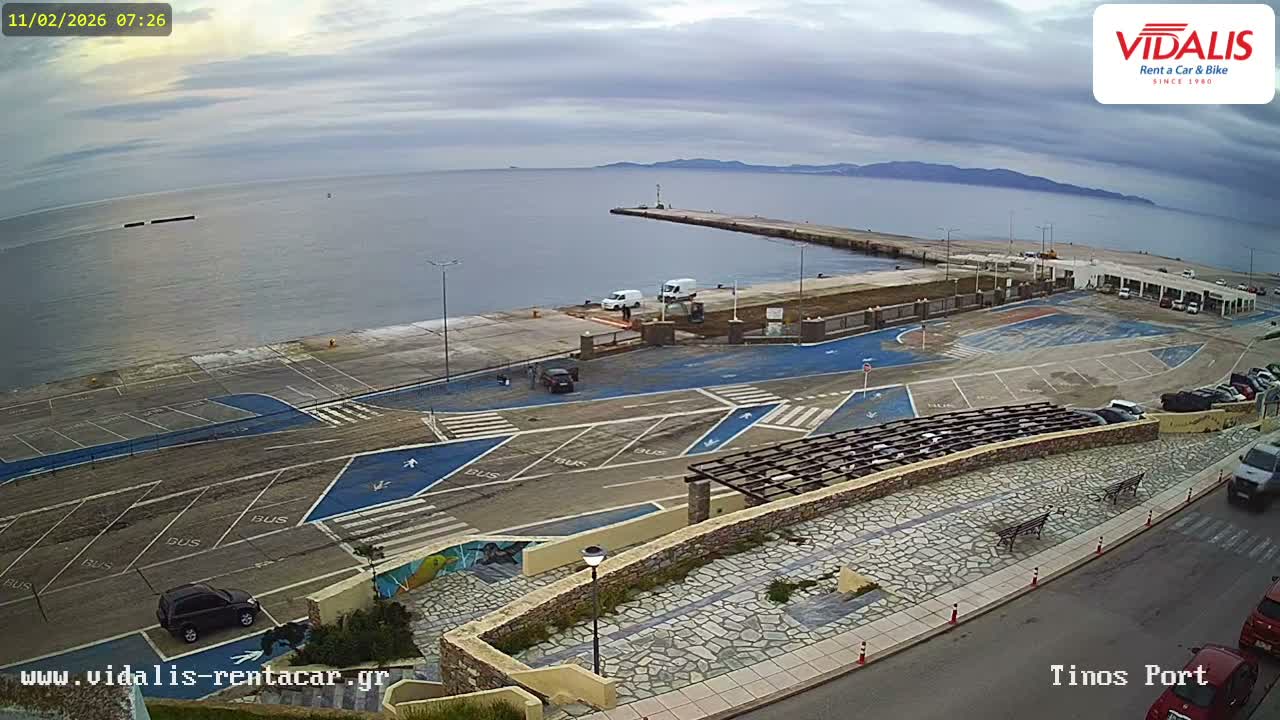 Tinos Port Live Cam - Tinos, Cyclades, South Aegean (Periféreia Notíou Aigaíou), Greece