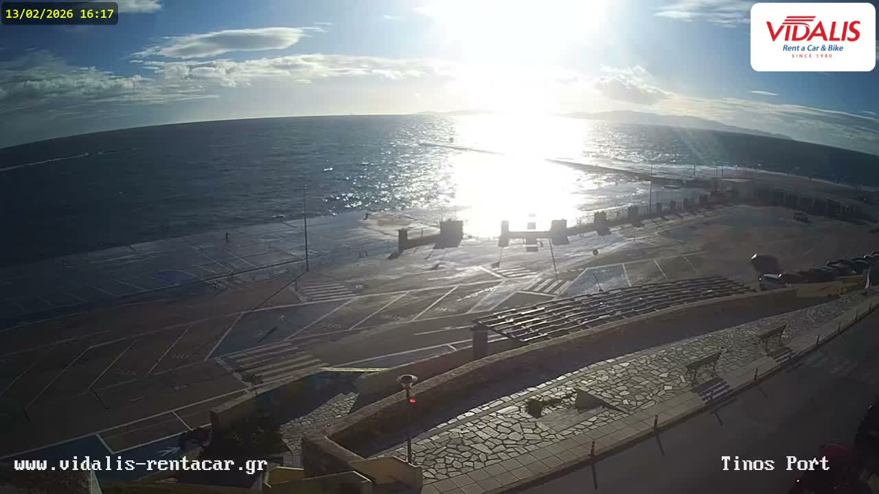 Tinos Port Live Cam - Tinos, Cyclades, South Aegean (Periféreia Notíou Aigaíou), Greece