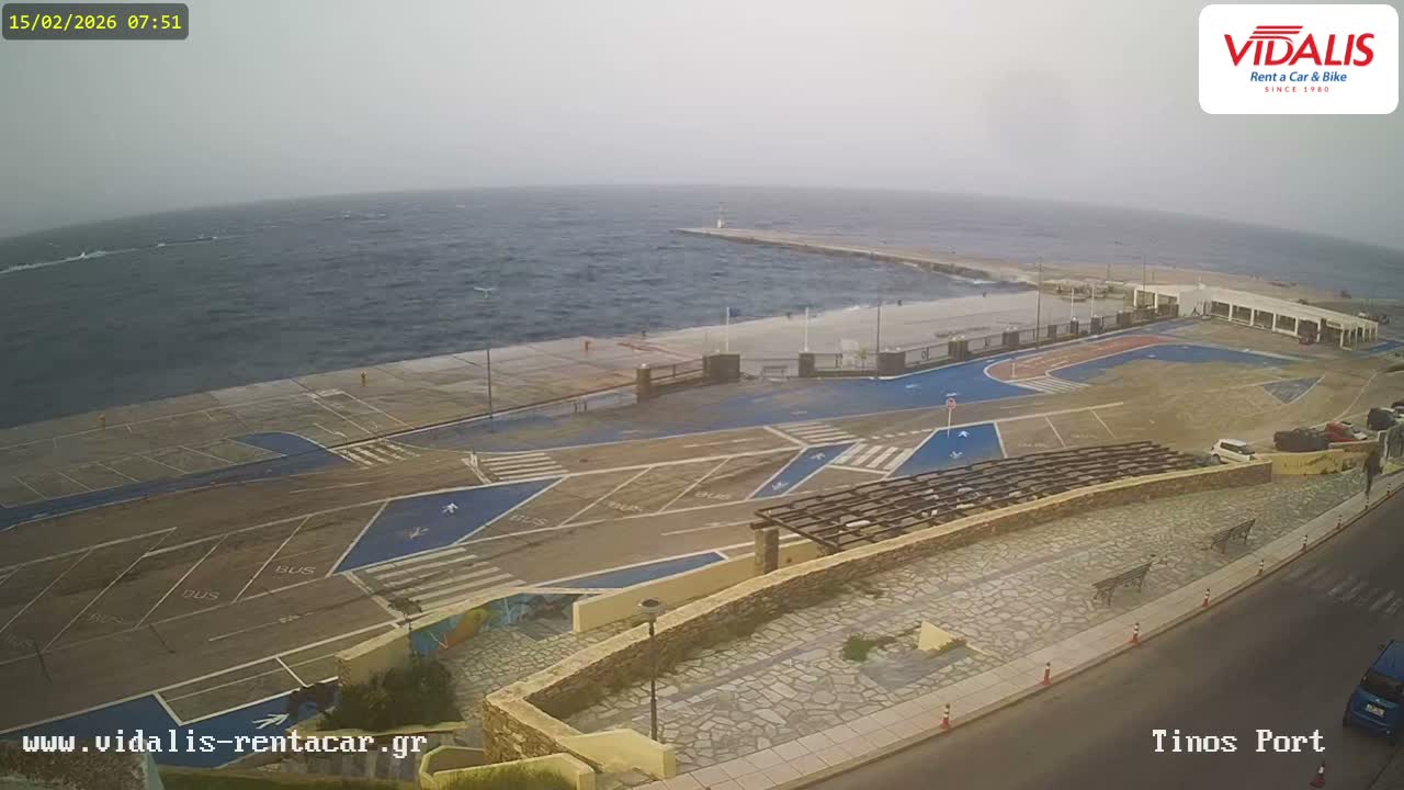 Tinos Port Live Cam - Tinos, Cyclades, South Aegean (Periféreia Notíou Aigaíou), Greece