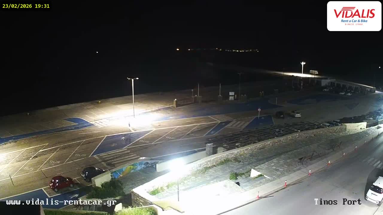 Tinos Port Live Cam - Tinos, Cyclades, South Aegean (Periféreia Notíou Aigaíou), Greece