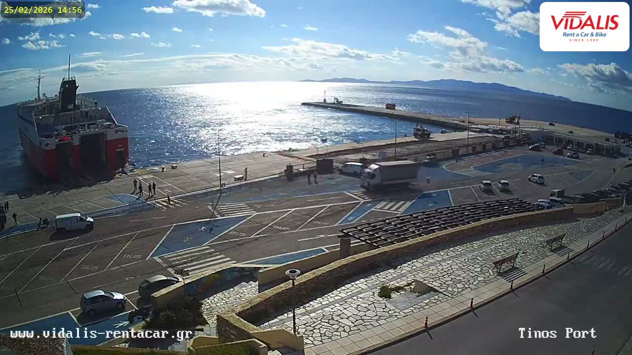 Tinos Port Live Cam - Tinos, Cyclades, South Aegean (Periféreia Notíou Aigaíou), Greece