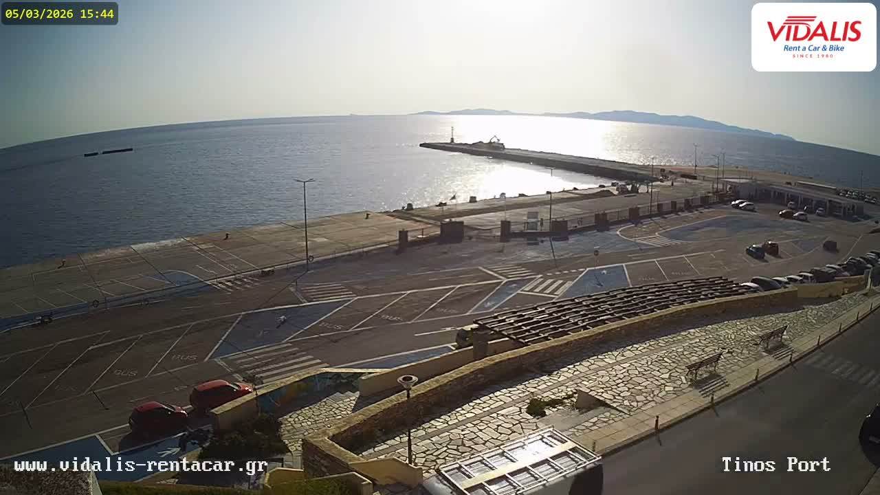 Tinos Port Live Cam - Tinos, Cyclades, South Aegean (Periféreia Notíou Aigaíou), Greece