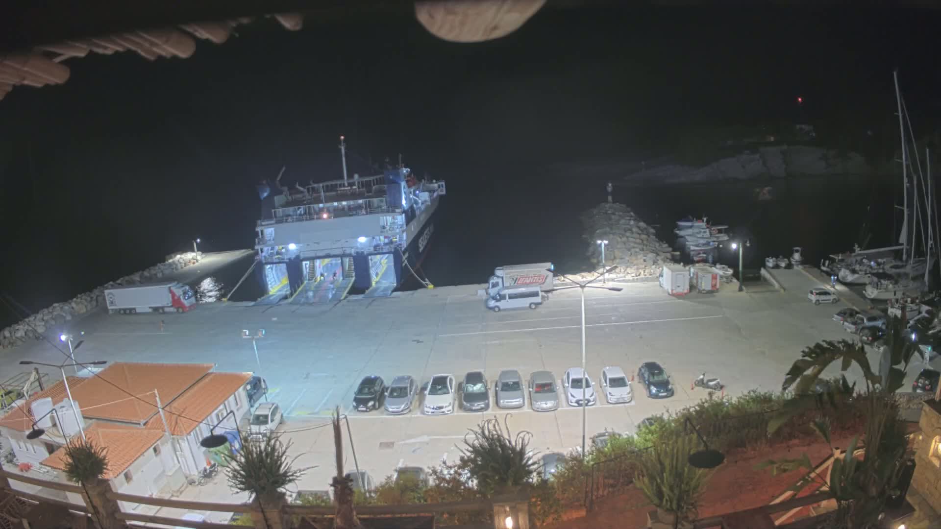 Patitiri, Alonnisos Commercial Port Live Cam - Pattiri, Alonnisos, Sporades, Thessaly & Central Greece (Thessalía), Greece