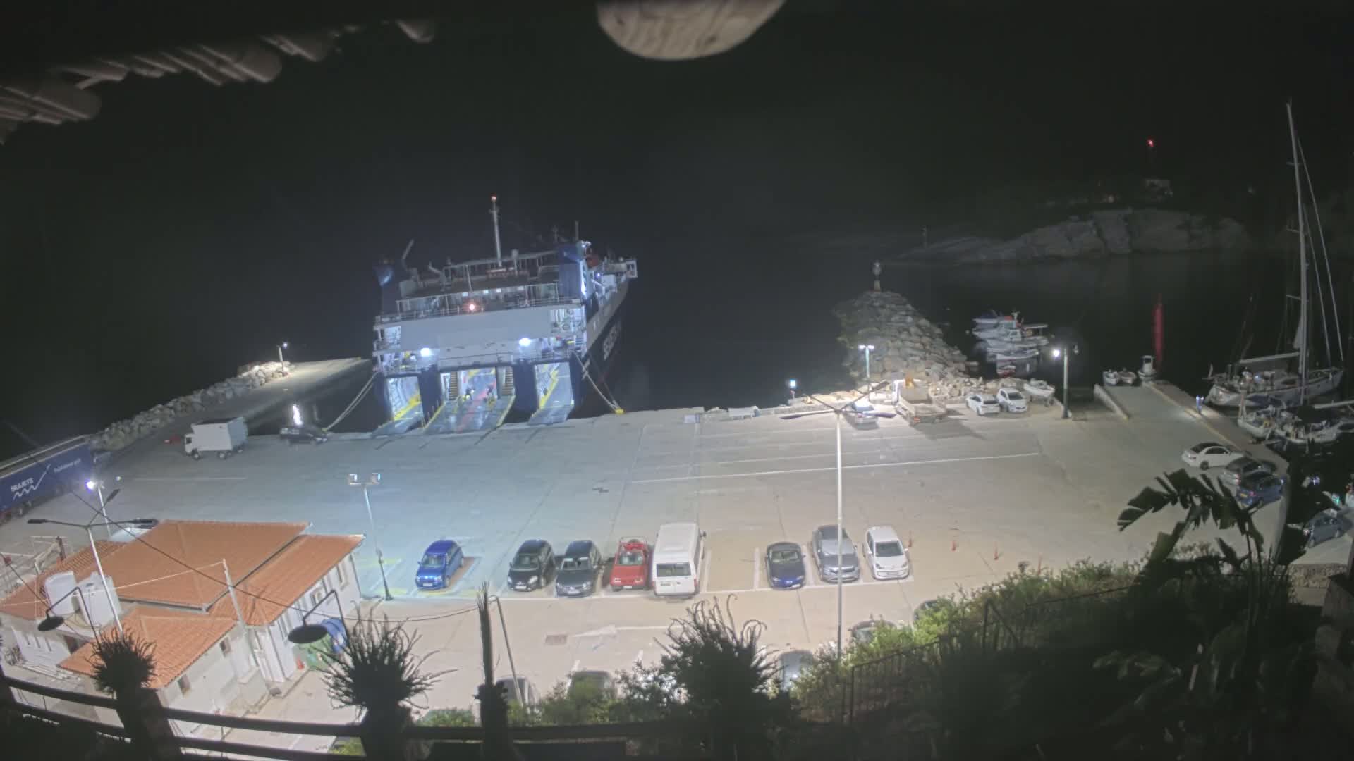 Patitiri, Alonnisos Commercial Port Live Cam - Pattiri, Alonnisos, Sporades, Thessaly & Central Greece (Thessalía), Greece