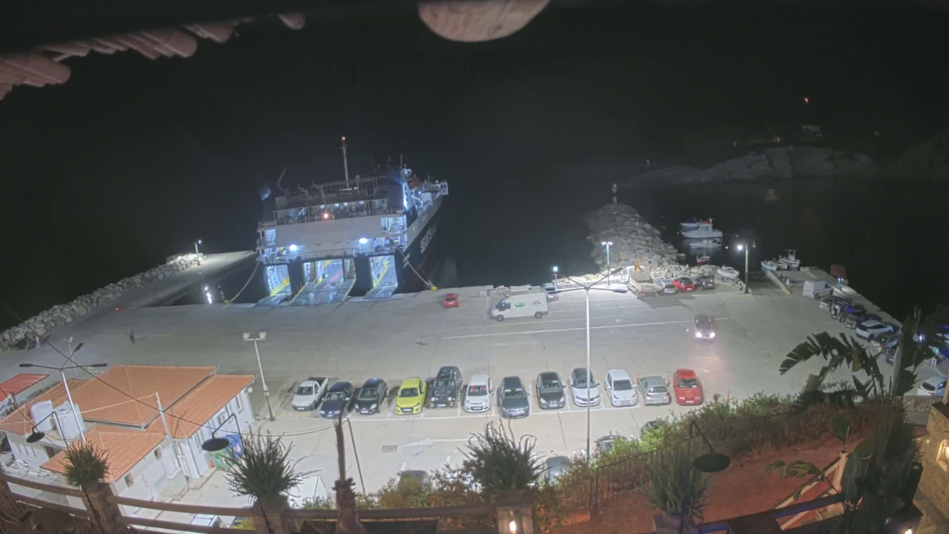 Patitiri, Alonnisos Commercial Port Live Cam - Pattiri, Alonnisos, Sporades, Thessaly & Central Greece (Thessalía), Greece
