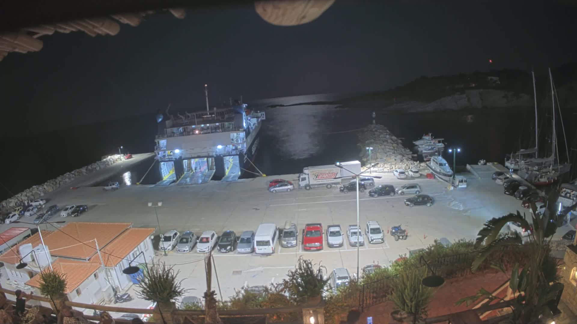 Patitiri, Alonnisos Commercial Port Live Cam - Pattiri, Alonnisos, Sporades, Thessaly & Central Greece (Thessalía), Greece