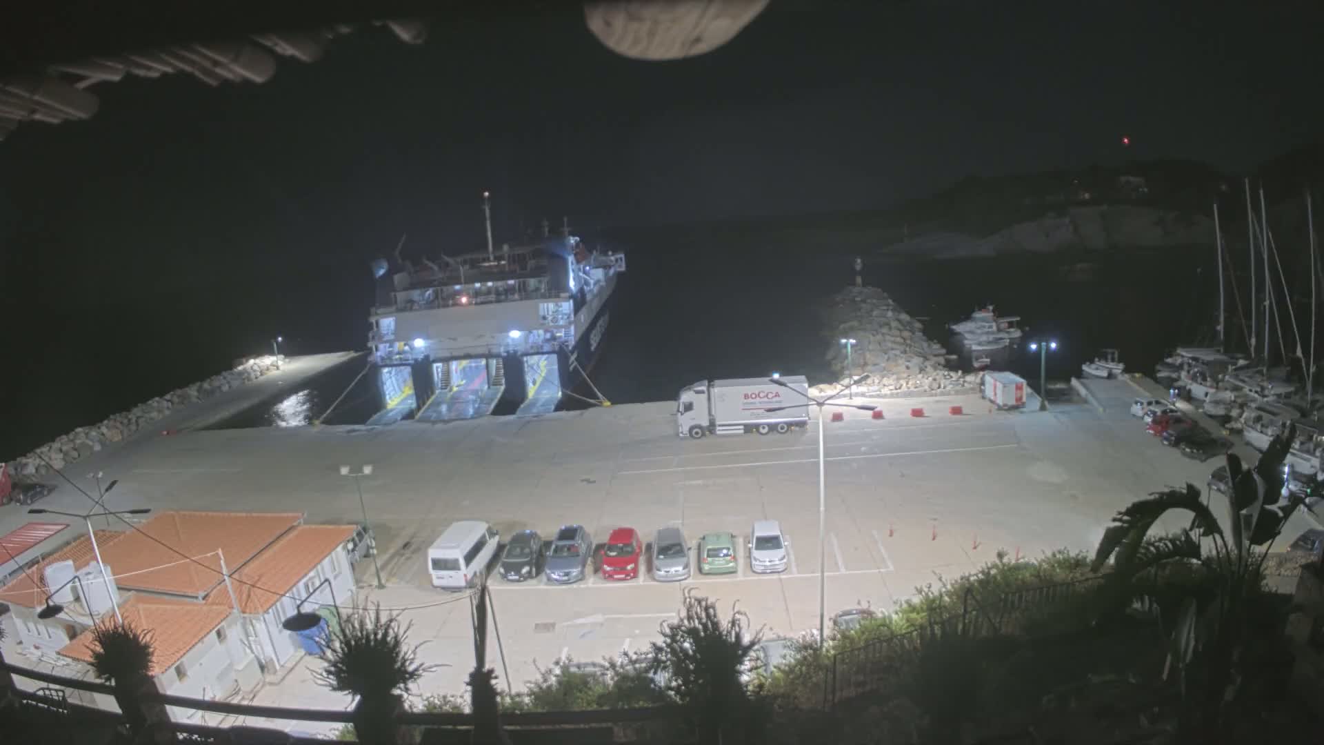 Patitiri, Alonnisos Commercial Port Live Cam - Pattiri, Alonnisos, Sporades, Thessaly & Central Greece (Thessalía), Greece