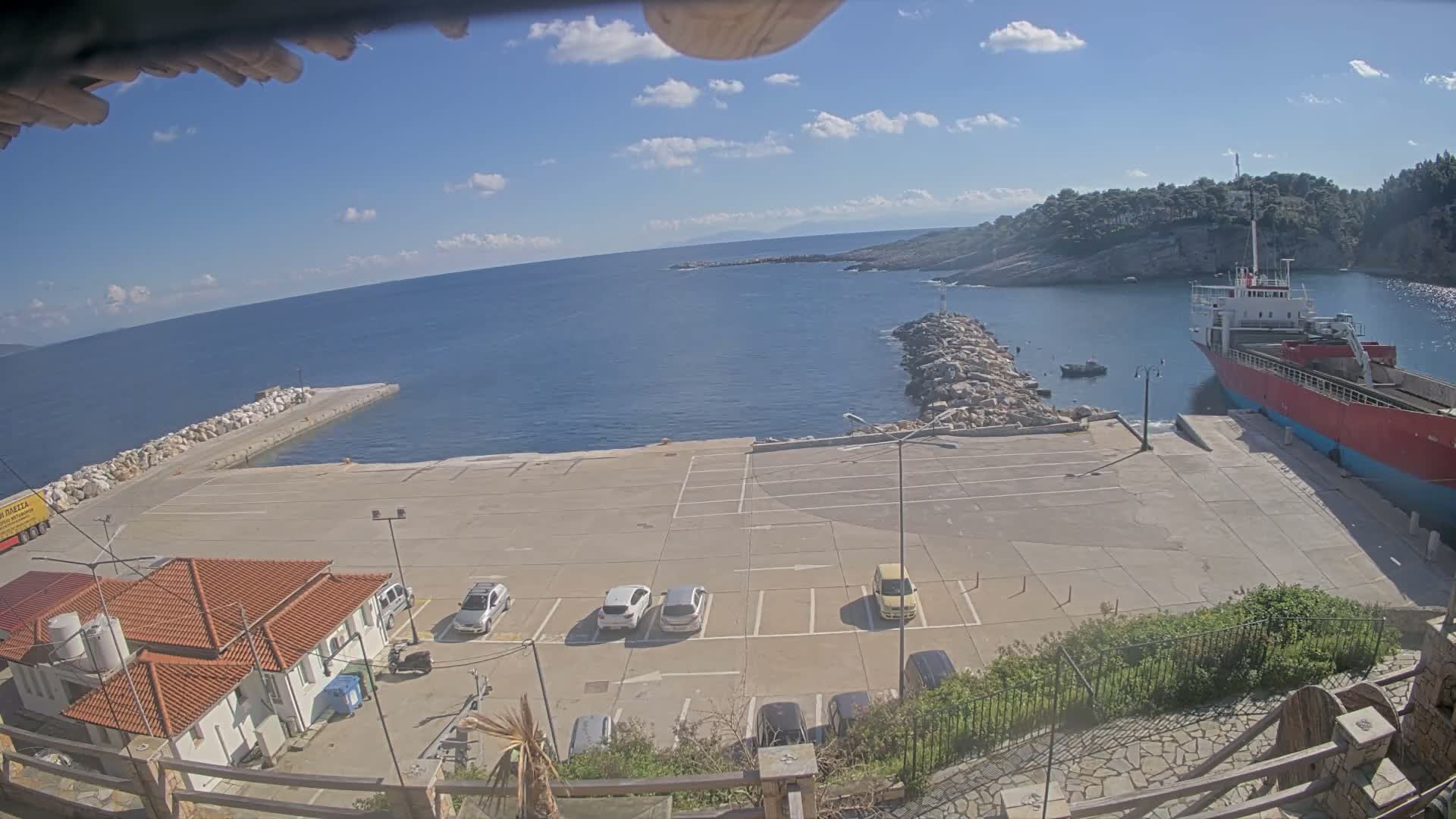 Patitiri, Alonnisos Commercial Port Live Cam - Pattiri, Alonnisos, Sporades, Thessaly & Central Greece (Thessalía), Greece