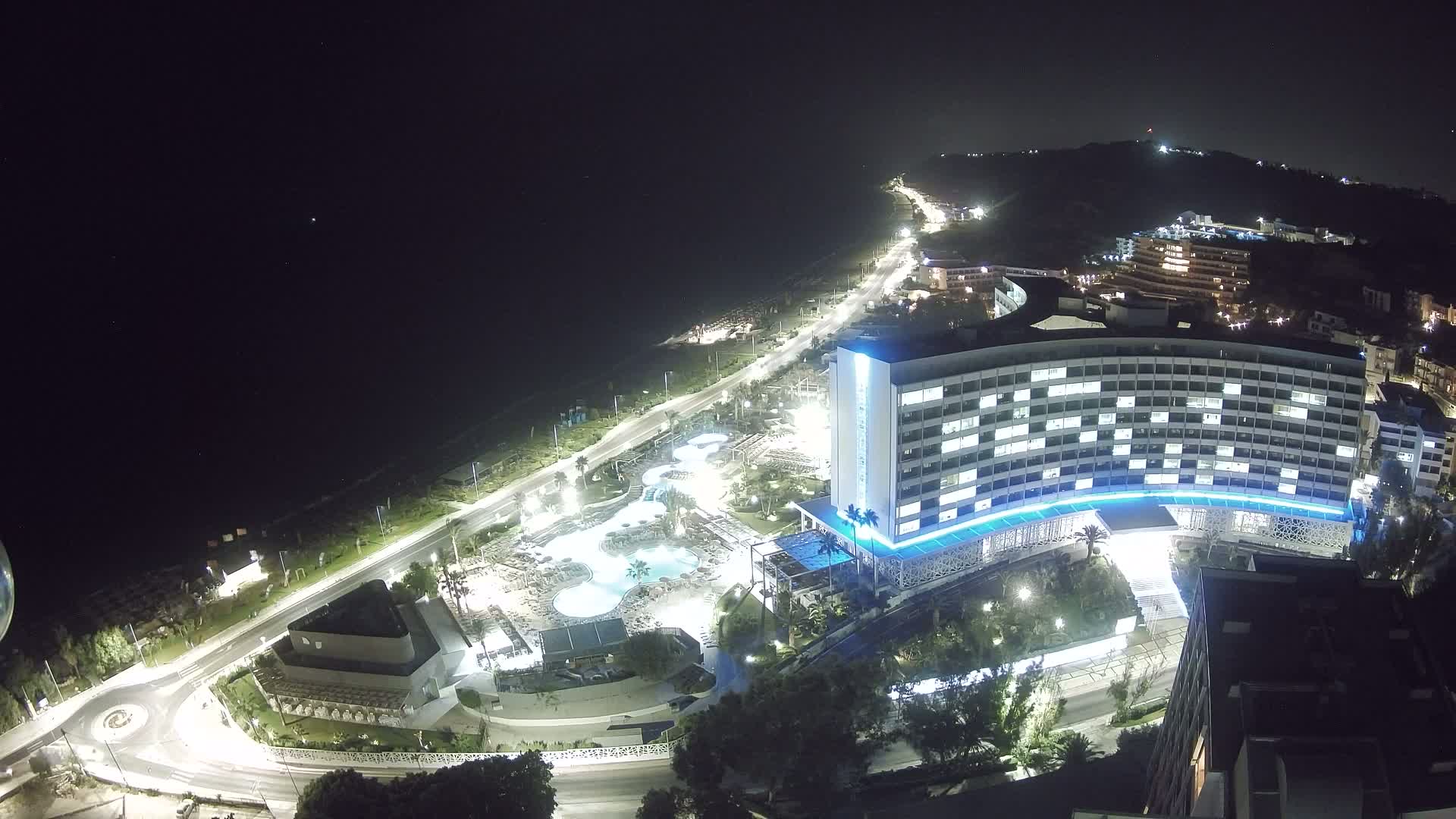 Rhodes, Paralia Ixia Beach Live Cam - Ialysos, Rhodes (Ródos), Dodacanese, South Aegean (Periféreia Notíou Aigaíou), Greece