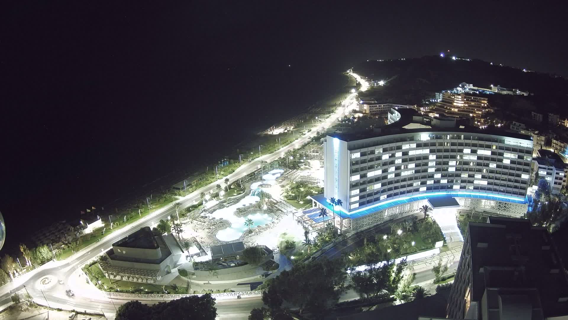 Rhodes, Paralia Ixia Beach Live Cam - Ialysos, Rhodes (Ródos), Dodacanese, South Aegean (Periféreia Notíou Aigaíou), Greece