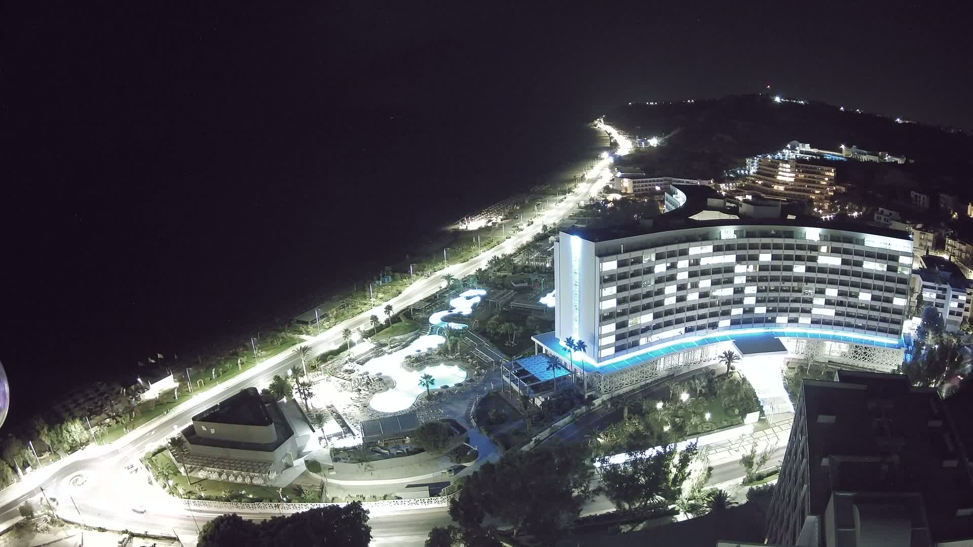 Rhodes, Paralia Ixia Beach Live Cam - Ialysos, Rhodes (Ródos), Dodacanese, South Aegean (Periféreia Notíou Aigaíou), Greece
