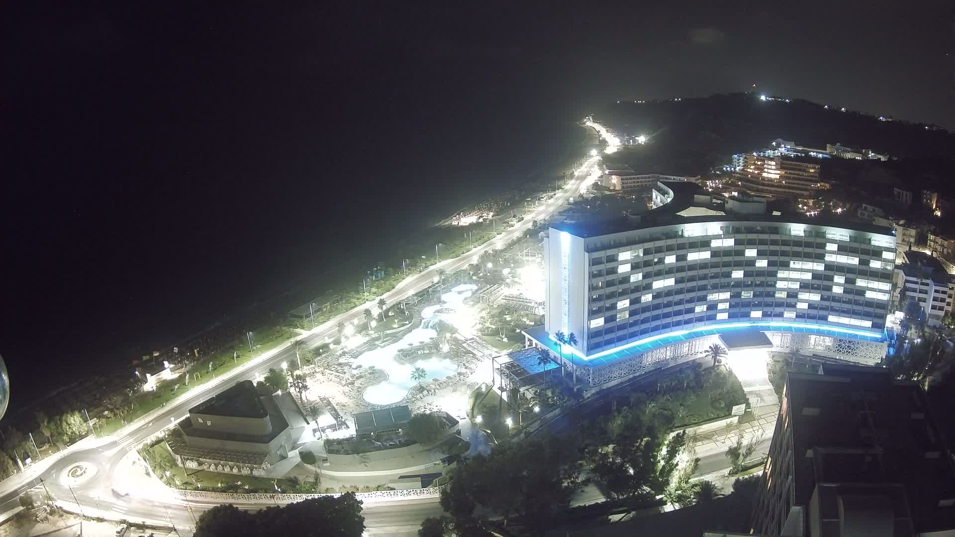 Rhodes, Paralia Ixia Beach Live Cam - Ialysos, Rhodes (Ródos), Dodacanese, South Aegean (Periféreia Notíou Aigaíou), Greece