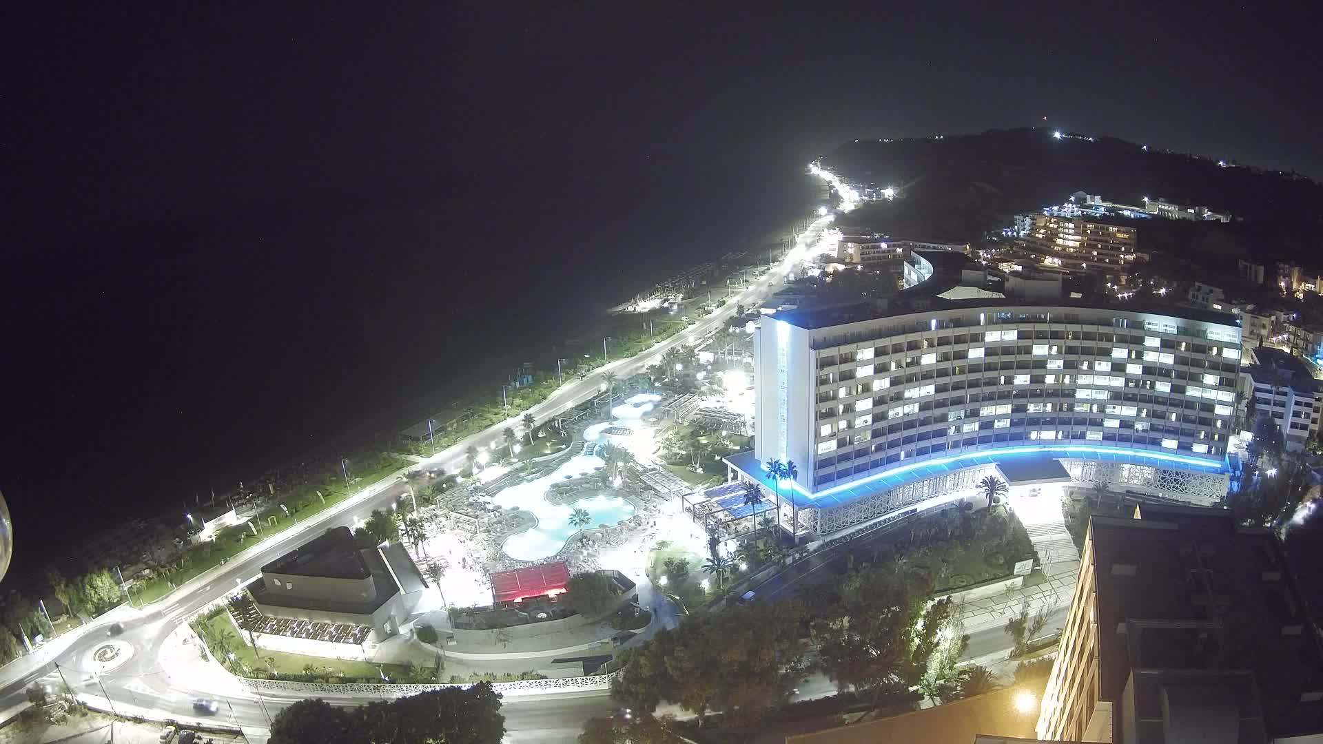 Rhodes, Paralia Ixia Beach Live Cam - Ialysos, Rhodes (Ródos), Dodacanese, South Aegean (Periféreia Notíou Aigaíou), Greece