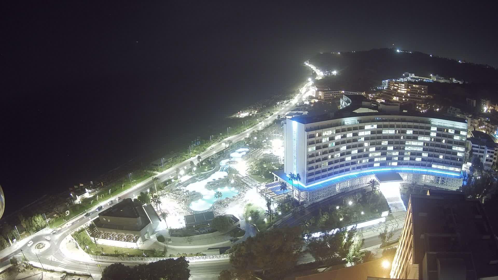 Rhodes, Paralia Ixia Beach Live Cam - Ialysos, Rhodes (Ródos), Dodacanese, South Aegean (Periféreia Notíou Aigaíou), Greece